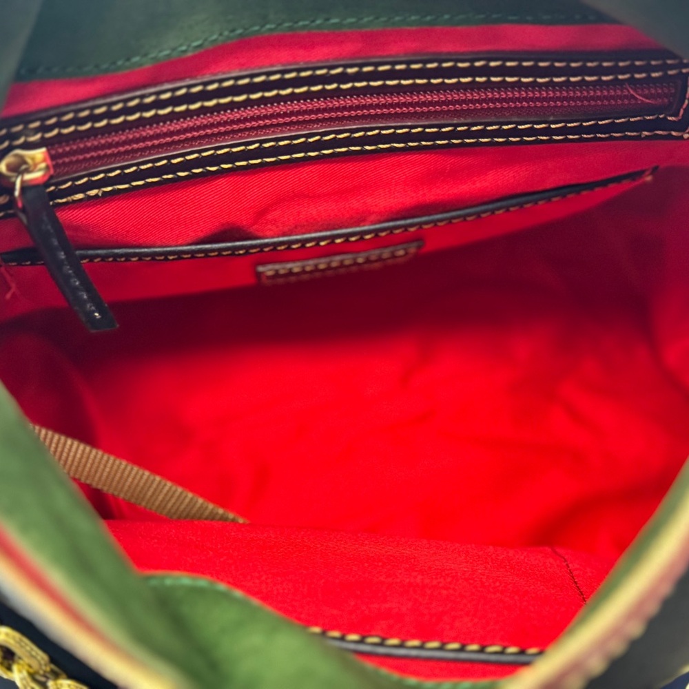 Dooney & Bourke Navy Florentine Satchel 38 - Picture 3 of 6